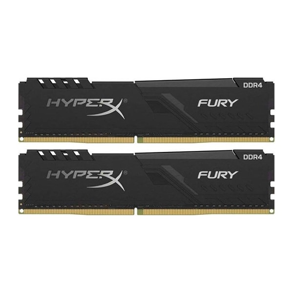 Memorie desktop KINGSTON HyperX Fury Black, 2x4GB DDR4, 2666MHz, CL16, HX426C16FB3K2/8