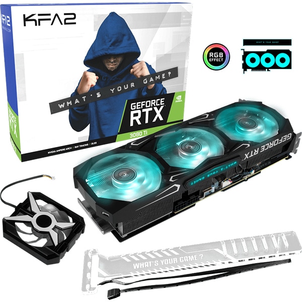 Placa video KFA2 NVIDIA GeForce RTX 3080 Ti SG, 12GB GDDR6X, 384bit