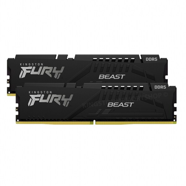 Memorie desktop KINGSTON Fury Beast, 2x16GB DDR5, 6000MHz, CL40, KF560C40BBK2-32