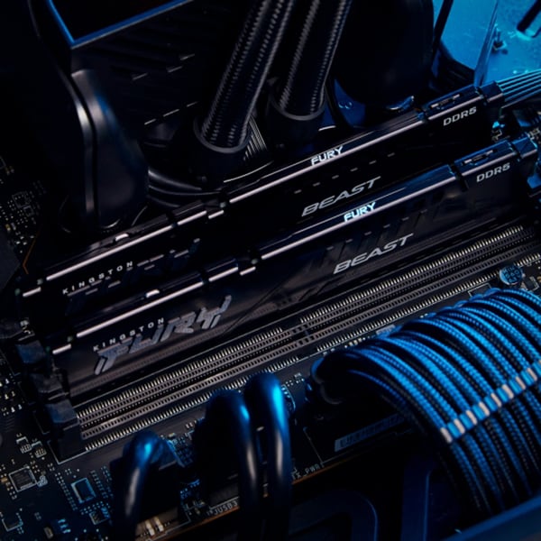 Memorie desktop KINGSTON Fury Beast, 2x16GB DDR5, 6000MHz, CL40, KF560C40BBK2-32