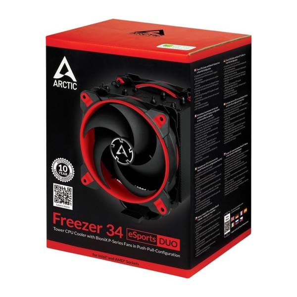 Cooler procesor ARCTIC Freezer 34 eSports Duo Red, 2x120mm, ACFRE00060A