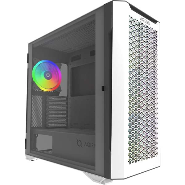 Carcasa PC AQIRYS Aquilla White, USB 3.0, fara sursa, ARGB, alb