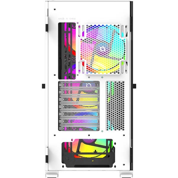 Carcasa PC AQIRYS Aquilla White, USB 3.0, fara sursa, ARGB, alb