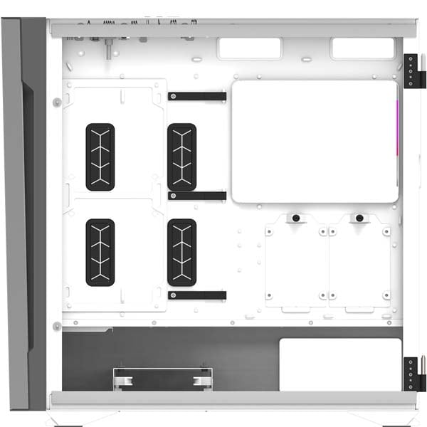 Carcasa PC AQIRYS Aquilla White, USB 3.0, fara sursa, ARGB, alb
