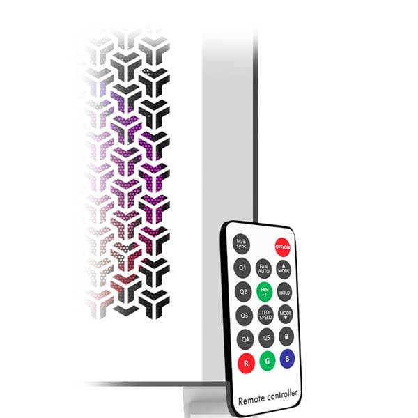 Carcasa PC AQIRYS Aquilla White, USB 3.0, fara sursa, ARGB, alb