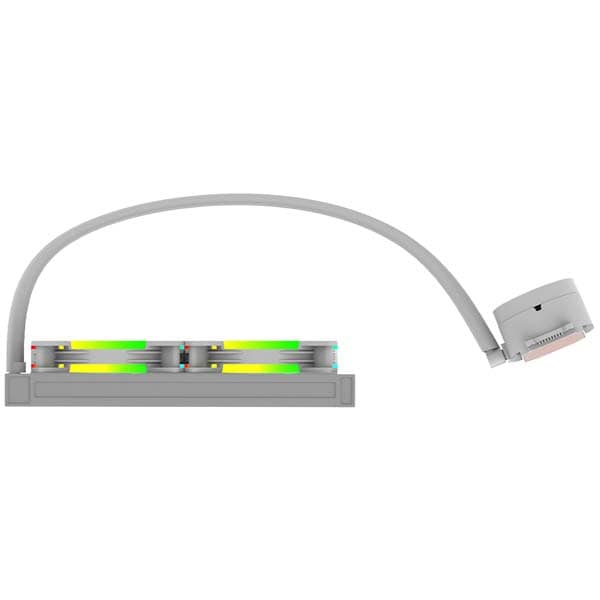 Cooler procesor cu racire lichida AQIRYS Aquarius 240 AiO White, 120mm