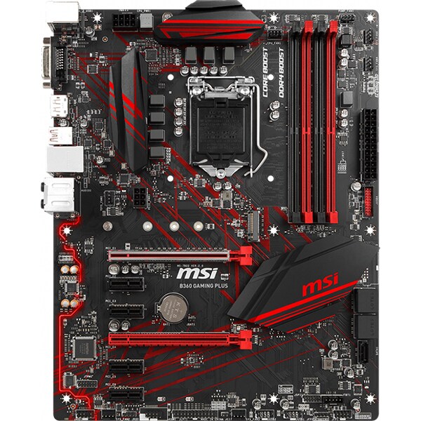 Placa de baza MSI B360 GAMING PLUS, Socket 1151, ATX