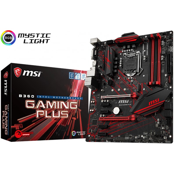 Placa de baza MSI B360 GAMING PLUS, Socket 1151, ATX