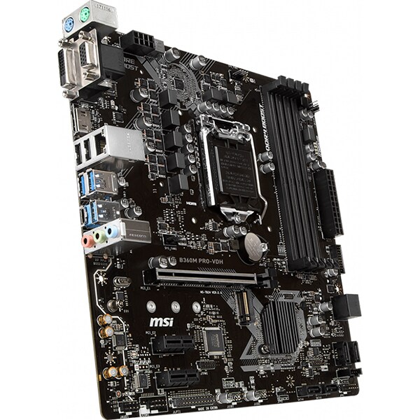 Placa de baza MSI B360M PRO-VDH, Socket 1151, mATX