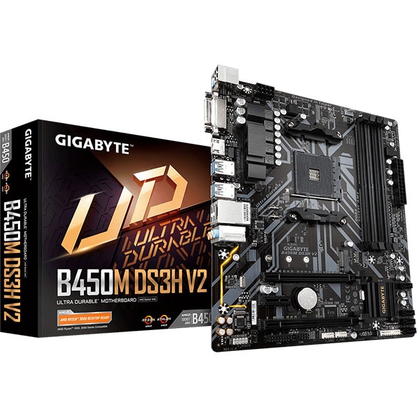 Placa de baza GIGABYTE B450M DS3H V2, Socket AM4, mATX