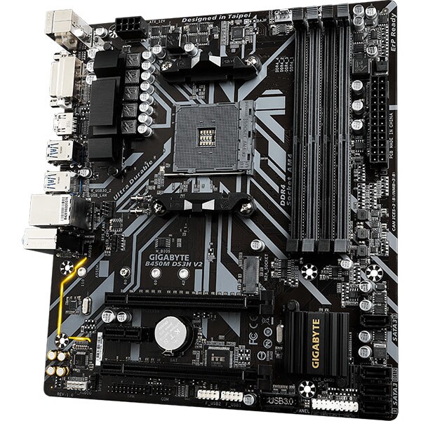 Placa de baza GIGABYTE B450M DS3H V2, Socket AM4, mATX