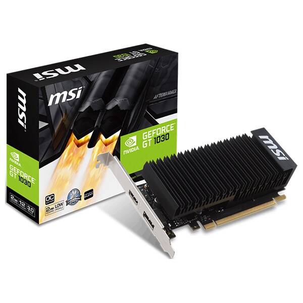 Placa video MSI NVIDIA GeForce GT 1030 2GH LP OC, 2GB GDDR5, 64bit, GT 1030 2GH LP OC 