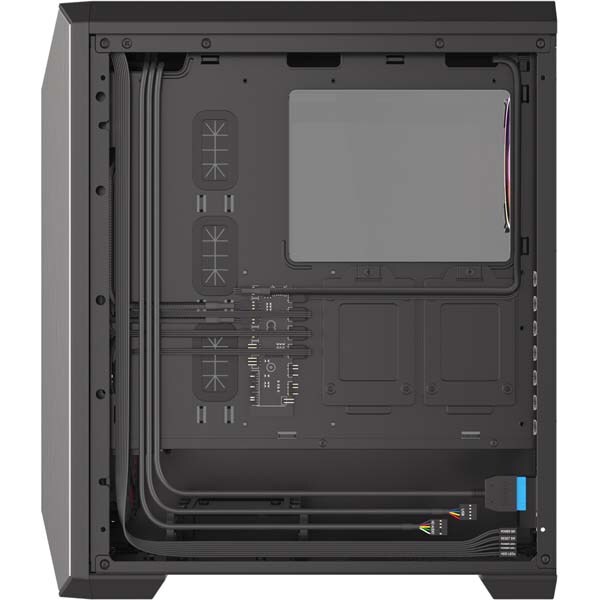 Carcasa PC GENESIS Irid 515 ARGB Midi, USB 3.0, fara sursa, negru