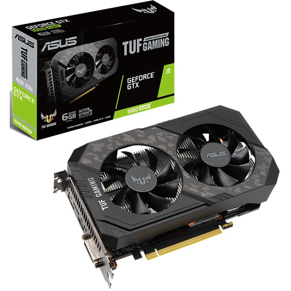 Placa video ASUS TUF Gaming GeForce GTX 1660 Super, 6GB GDDR6, 192bit, TUF-GTX1660S-6G-GAMING