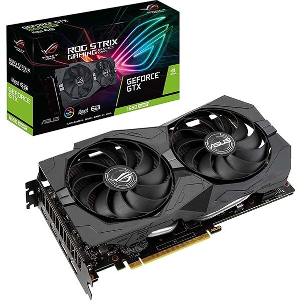 Placa video ASUS NVIDIA GeForce GTX 1660 Super ROG Strix Gaming A6G, 6GB GDDR6, 192bit, ROG-STRIX-GTX1660S-A6G-GAMING