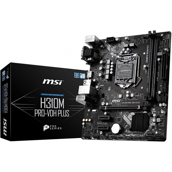 Placa de baza MSI H310M PRO-VDH PLUS, Socket 1151, mATX