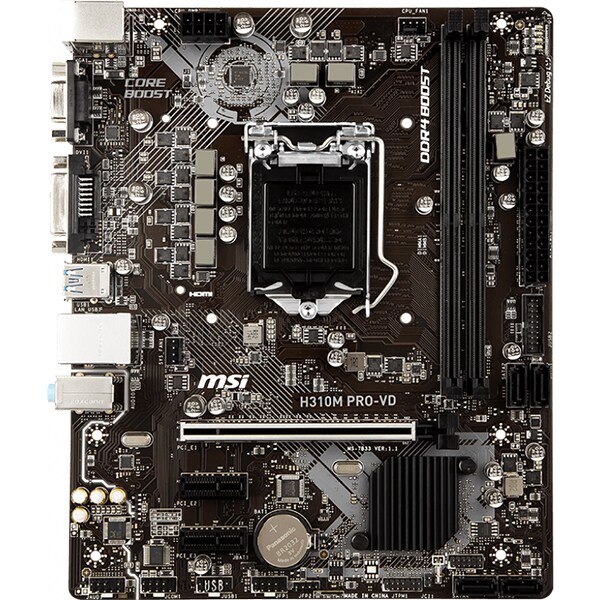 Placa de baza MSI H310M PRO-VD, socket 1151, 2xDDR4, 4xSATA3, mATX