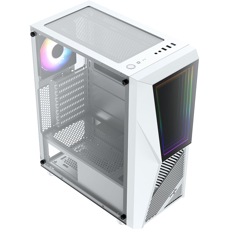 Carcasa PC MYRIA MY8750, USB 3.0, fara sursa, alb