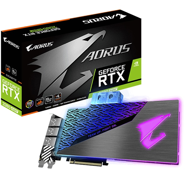Placa video GIGABYTE AORUS GeForce RTX 2080 Super Waterforce WB 8G, 8GB GDDR6, 256bit, N208SAORUS WB-8GC