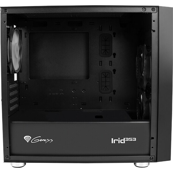 Carcasa PC GENESIS Irid 353 ARGB, USB 3.0, negru