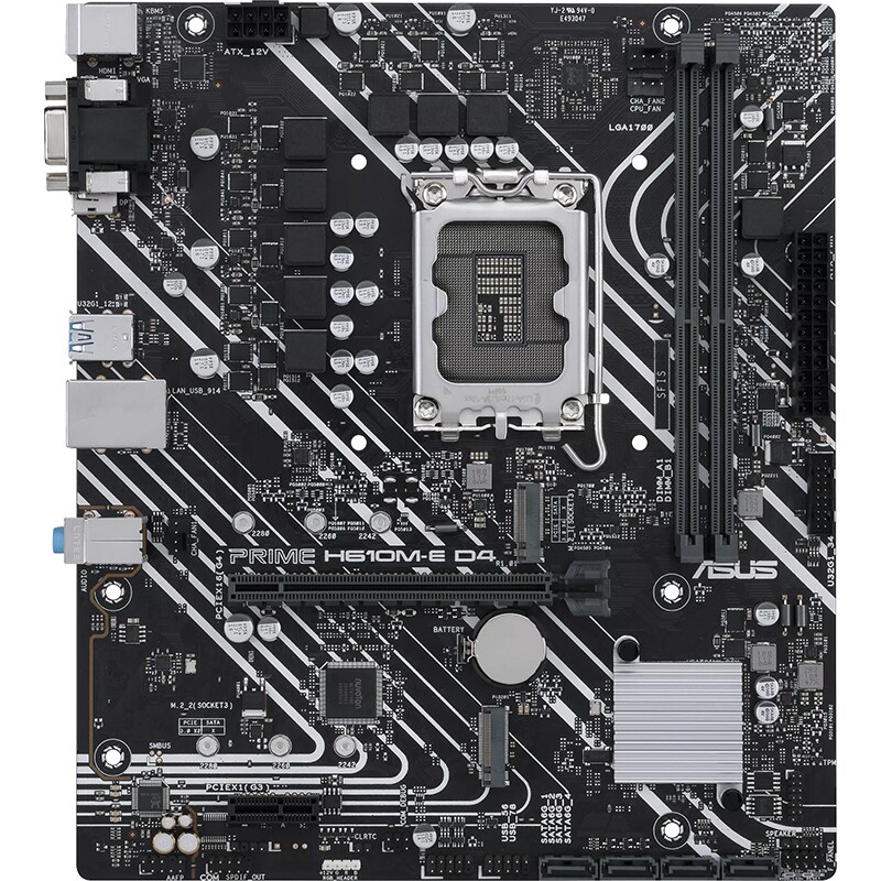 Placa de baza ASUS PRIME H610M-E D4-CSM, Socket 1700, mATX