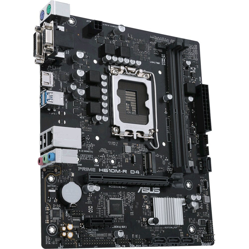 Placa de baza ASUS PRIME H610M-R D4, Socket 1700, mATX