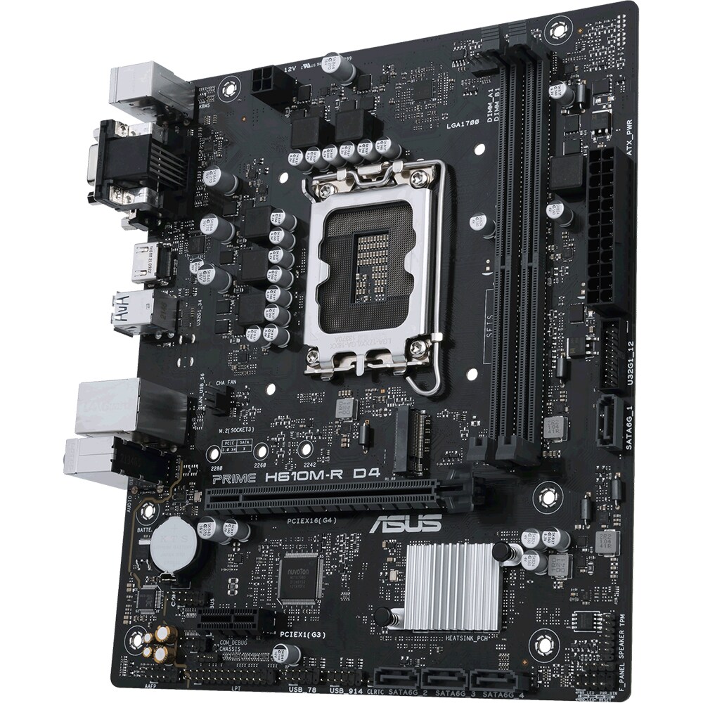 Placa de baza ASUS PRIME H610M-R D4, Socket 1700, mATX