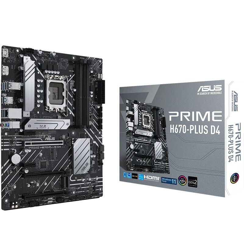 Placa de baza ASUS PRIME H670-PLUS D4, Socket 1700, ATX