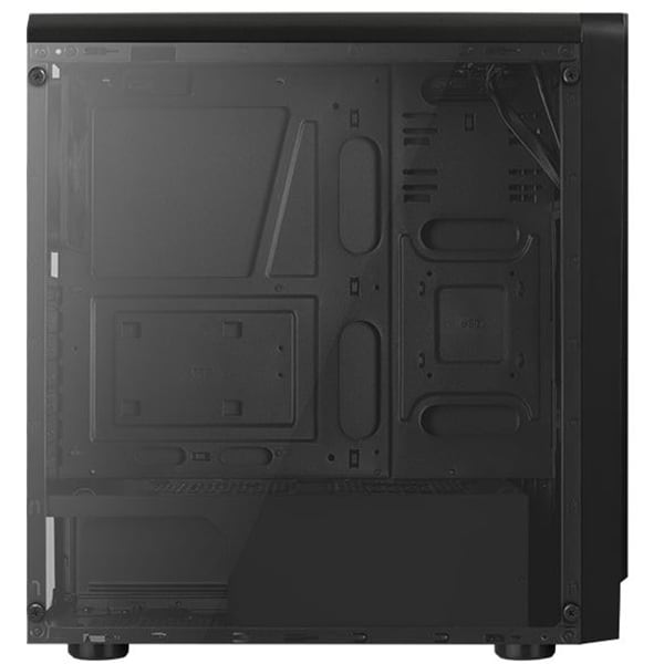 Carcasa PC AEROCOOL Rift, USB 3.0, fara sursa, iluminare RGB, negru