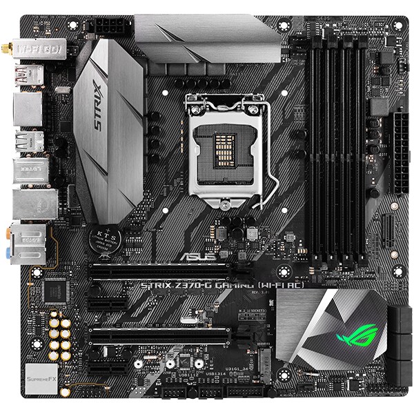 Placa de baza ASUS ROG STRIX Z370-G GAMING (WI-FI AC), mATX