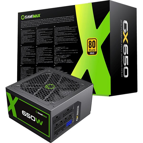 Sursa PC GAMEMAX GX-650, 650W, 120mm, 80 Plus Gold, Full Modular