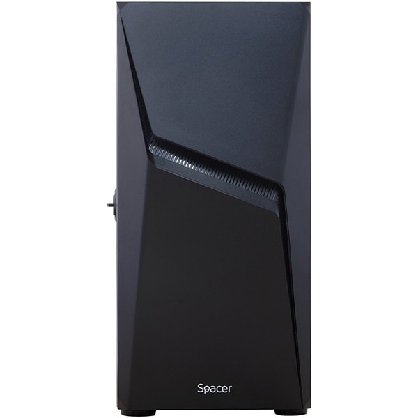 Carcasa PC SPACER SPGC-THUNDER, USB 3.0, fara sursa, RGB, negru