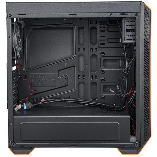 Carcasa PC SERIOUX KENAN, USB 3.0, fara sursa, negru-portocaliu