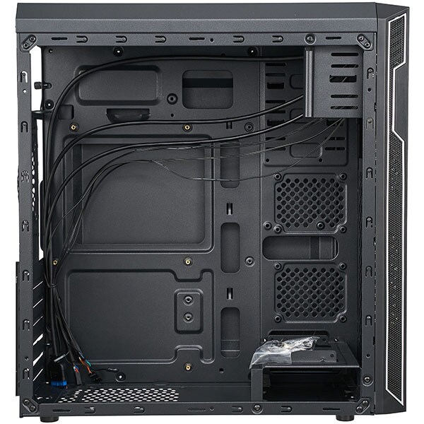 Carcasa PC SERIOUX OFFICE, USB 3.0, fara sursa, negru