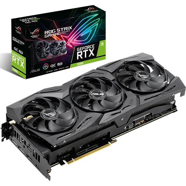 Placa video ASUS NVIDIA GeForce RTX 2080 8GB GDDR6, 256bit, ROG-STRIX-RTX2080-O8G-GAMING