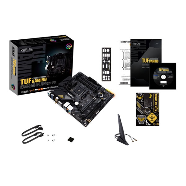 Placa de baza ASUS TUF GAMING B550M-PLUS (WI-FI), Socket AM4, mATX, Wi-Fi