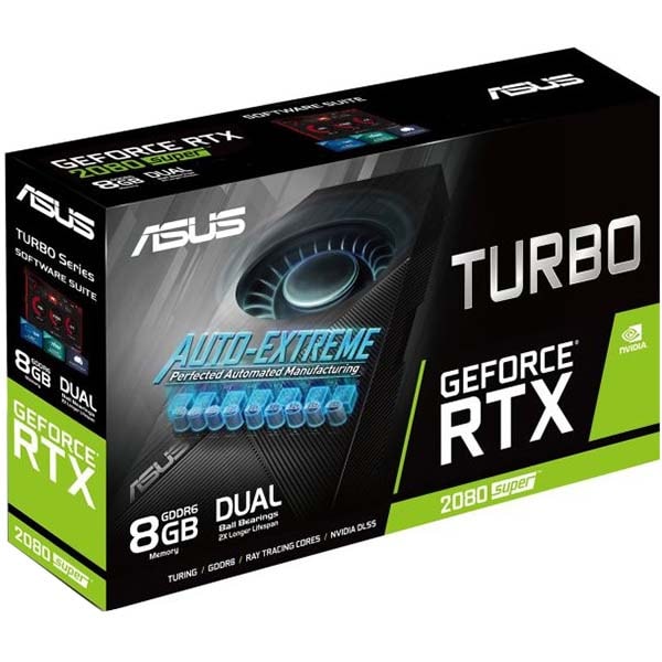 Placa video ASUS NVIDIA GeForce RTX 2080 Super Turbo EVO, 8GB