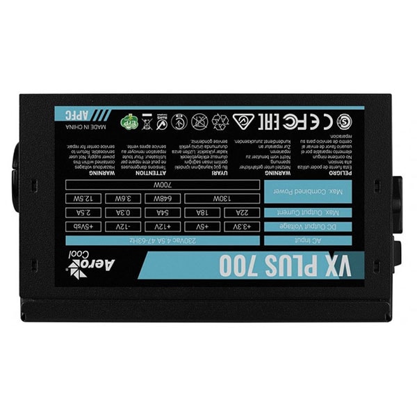 Sursa PC AEROCOOL VX Plus 700, 700W, 120mm