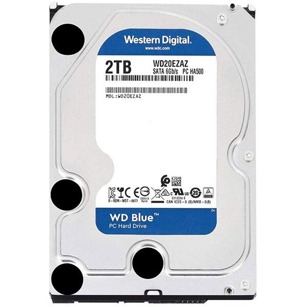 Hard Disk desktop WD Caviar Blue, 2TB, 5400 RPM, SATA 3, 256MB, WD20EZAZ