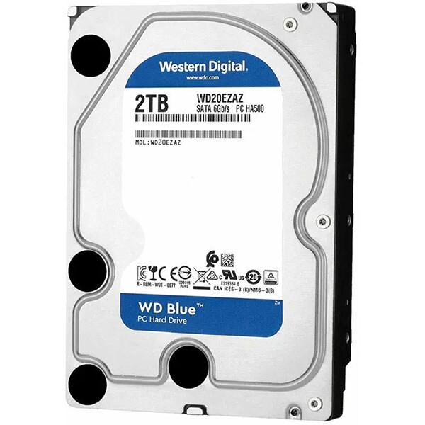 Hard Disk desktop WD Caviar Blue, 2TB, 5400 RPM, SATA 3, 256MB, WD20EZAZ