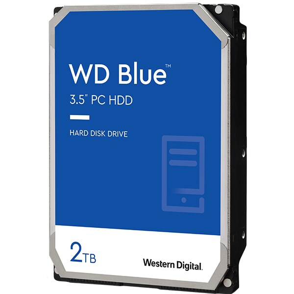 Hard Disk desktop WESTERN DIGITAL Blue, 2TB, 5400 RPM, SATA3, 64MB, WD20EZRZ
