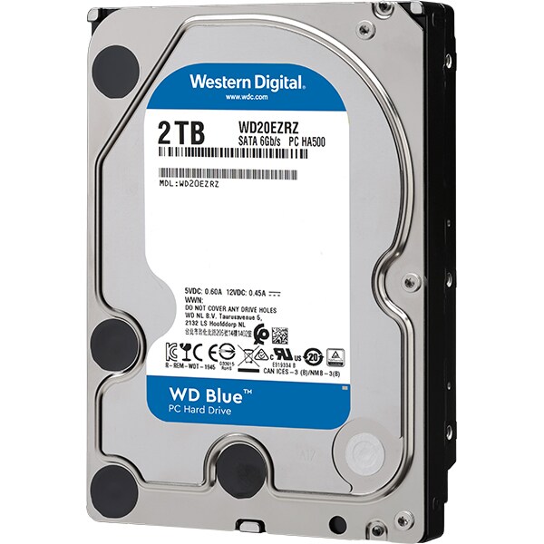 Hard Disk desktop WESTERN DIGITAL Blue, 2TB, 5400 RPM, SATA3, 64MB, WD20EZRZ