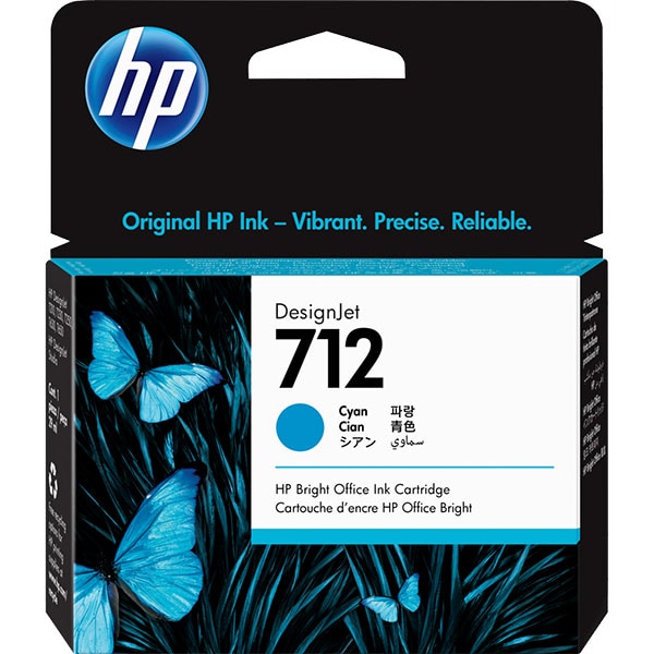 Cartus original HP 712 (3ED67A), cyan 
