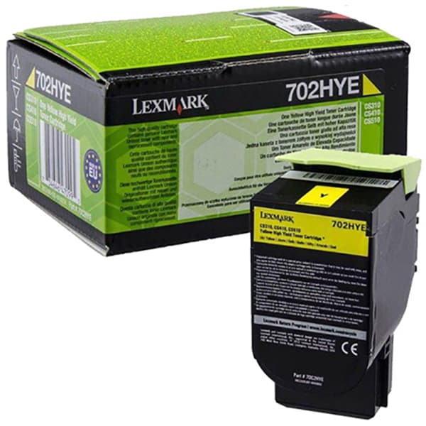 Toner original LEXMARK 702HYE 70C2HYE Corporate, galben