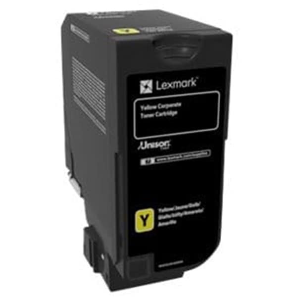 Toner original LEXMARK 74C20YE Corporate, galben