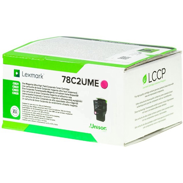 Toner original LEXMARK 78C2UME Contract, magenta