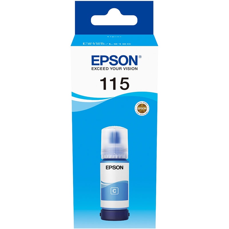 Cerneala originala EPSON 115 EcoTank C13T07D24A, cyan