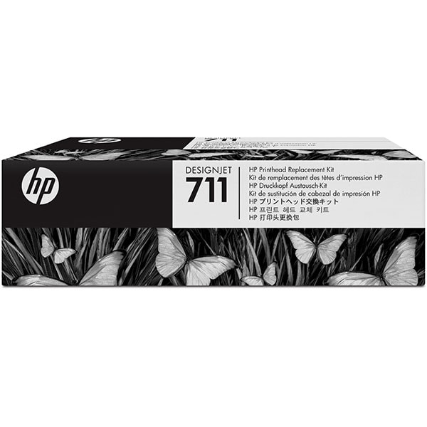 Cap imprimare original HP 711 (C1Q10A), Negru/Cyan/Magenta/Galben