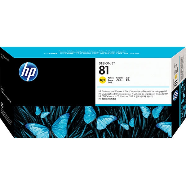 Cap imprimare original HP 81 (C4953A), galben