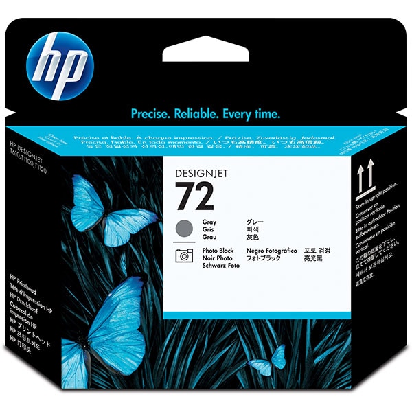Cap imprimare original HP 72 (C9380A), gri, negru
